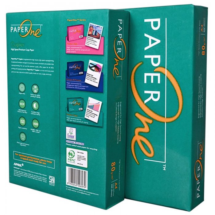 Hartie Copiator A4 Paper One, 80 g/mp, 500 coli/top Format A4, Denumire PAPER ONE, Dimensiuni 210 x 297 mm, Culoare Alb, Greu...