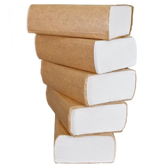 Prosop Hartie Pliat, Alb, V-Fold, 12 buc/pachet Lungime 230 mm, Latime 210 mm, Straturi 2, Material Celuloza, Numar Foi Pe Bu...