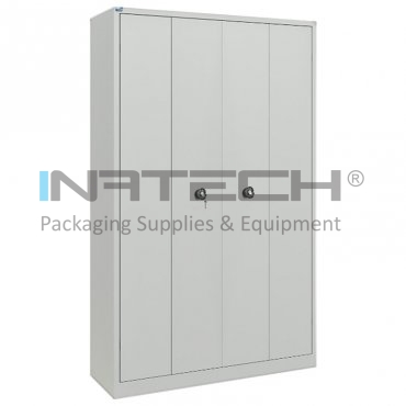 Dulap metalic CEHA, Gri, 120 x 42 x 195 cm Latime 1200 mm, Adancime 420 mm, Inaltime 1950 mm, Numar Polite 4, Greutate maxima/polita 60 kg