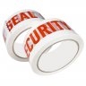 Banda Adeziva Personalizata SECURITY SEAL, 48 mm x 60 m Lungime 60 m, Latime 48 mm, Culoare Rosu / Alb, Silentios Da-Benzi Ad...