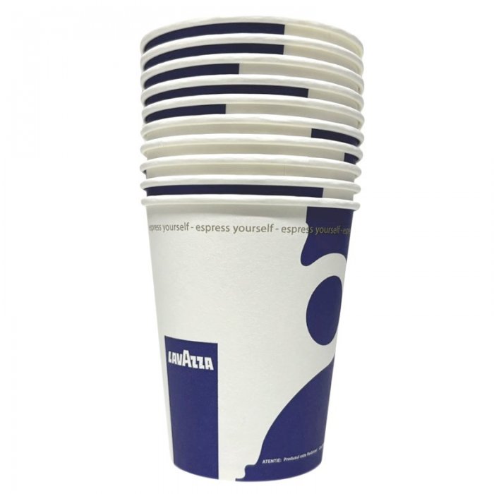 Pahar Carton 6.5 oz Pentru Aparate Automate, Imprimare Lavazza, Vending, 100 buc/set Ambalare 100 buc/set, Volum Oz 6.5, Culo...
