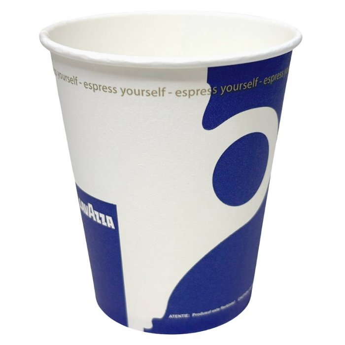 Pahar Carton 6.5 oz Pentru Aparate Automate, Imprimare Lavazza, Vending, 100 buc/set Ambalare 100 buc/set, Volum Oz 6.5, Culo...
