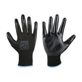 Manusi Lucru PASSAT Marime 10/XL, Material poliester-nitril, Greutate 21GR/Manusa gr, Culoare tesatura tricotata neagra-acope...