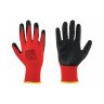 Manusi de lucru SIROCCO Marime 10/XL, Material poliester-latex poros, Greutate 18GR/Manusa gr, Culoare tesatura tricotata ros...