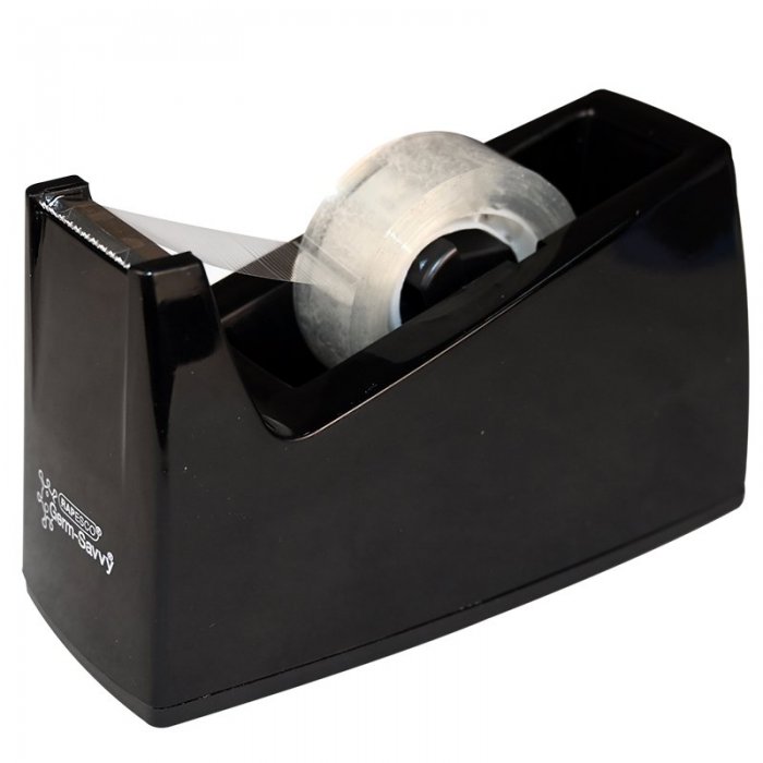Dispenser cu Nisip pentru Banda Adeziva Rapesco, 19 mm x 33 m, Negru Latime Banda 19 mm, Utilizare Manuala, Lungimea maxima a...
