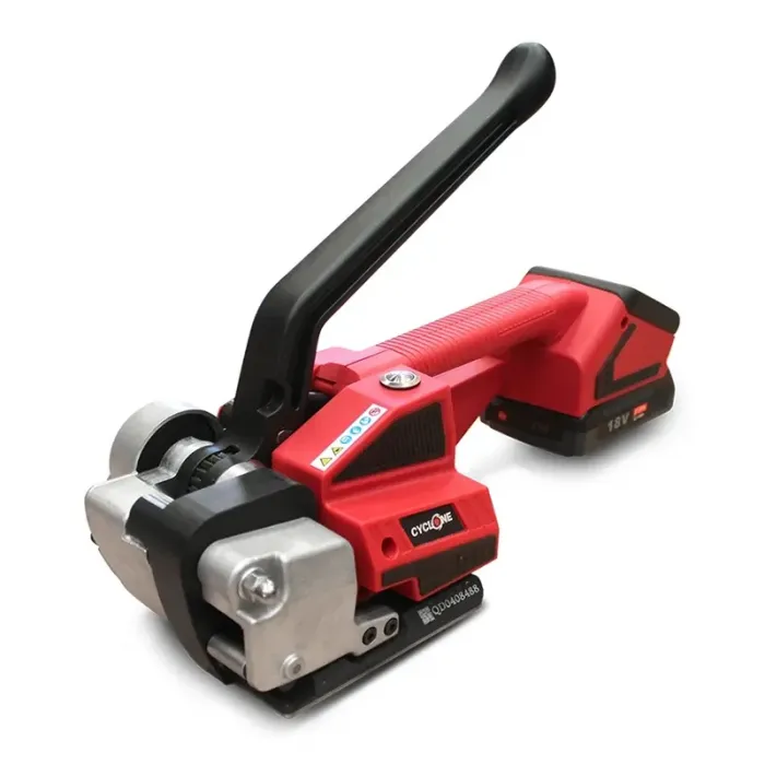 Aparat De Lipit Banda PP/PET Cyclone 13-16 mm Origine Italia, Acumulator Lithium 18V, Grosime Banda 0.45 - 0.6 mm, Latime Ban...