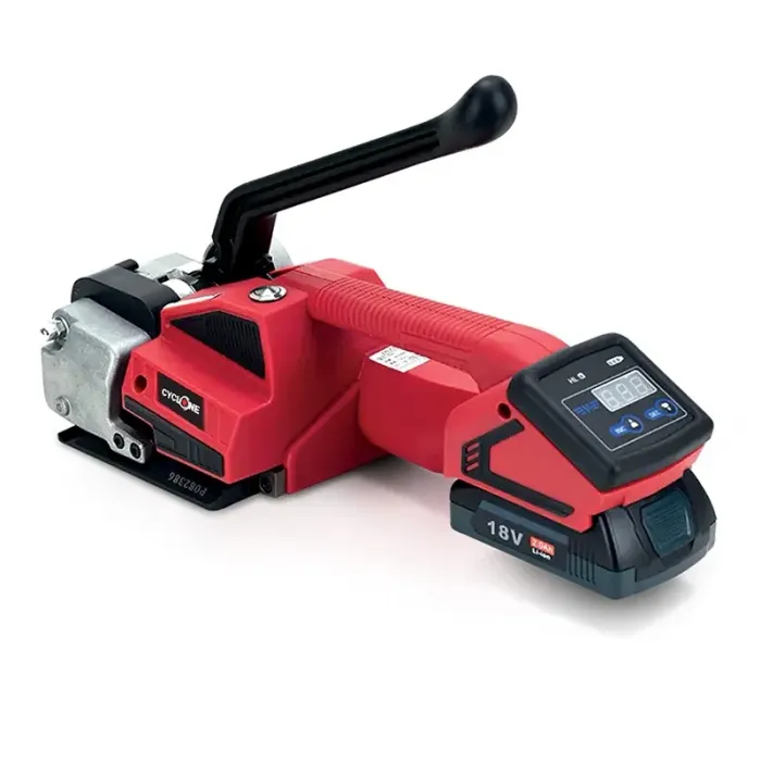 Aparat De Lipit Banda PP/PET Cyclone 13-16 mm Origine Italia, Acumulator Lithium 18V, Grosime Banda 0.45 - 0.6 mm, Latime Ban...