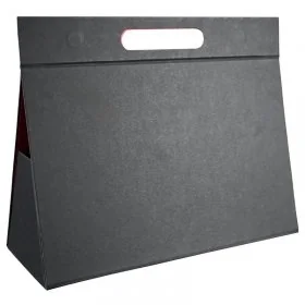 Cutie Pentru Cadouri, Mucava, Premium, 320 x 120 x 200 mm Lungime 317 mm, Latime 317 mm, Inaltime 50 mm, Culoare Negru, Tip C...