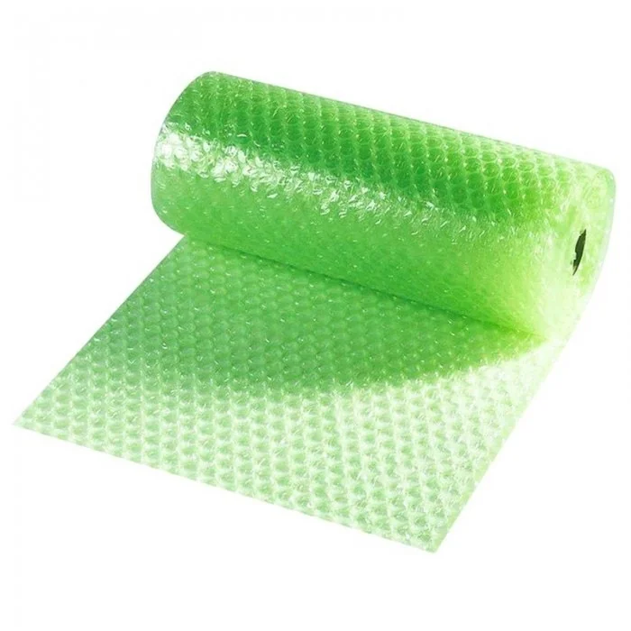 Folie Cu Bule Mari Eco Friendly Latime 1200 mm, Lungime 25 m, Grosime 100 my, Culoare Verde-Folie Cu Bule De Aer Mari