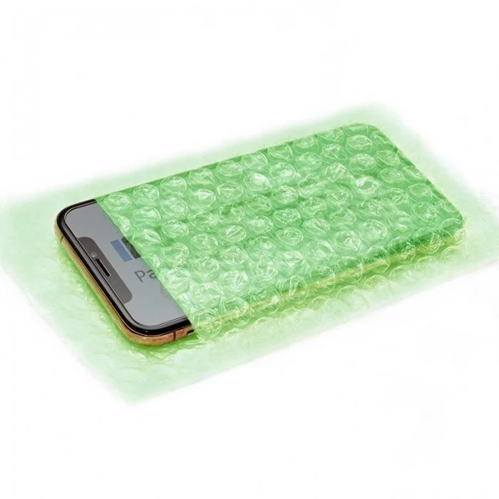 Pungi Cu Bule In Doua Straturi Latime 220 mm, Lungime 300 mm, Grosime 60 my, Clapeta NU mm, Culoare Verde, Buc / Pachet 100-P...