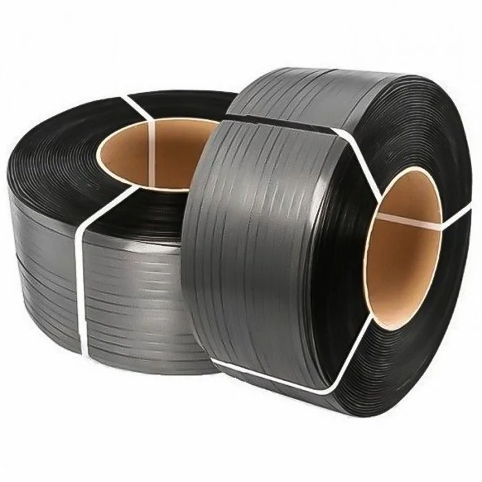 Banda Paletizare PP Lungime 2300 m, Latime 12 mm, Grosime 0.65 mm, Utilizare Semiautomata, Culoare Negru, Diametru Tub 200 mm...