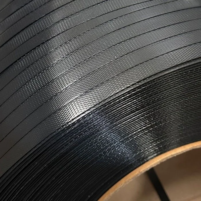 Banda Paletizare PP Lungime 1600 m, Latime 16 mm, Grosime 0.70 mm, Utilizare Semiautomata, Culoare Negru, Diametru Tub 200 mm...