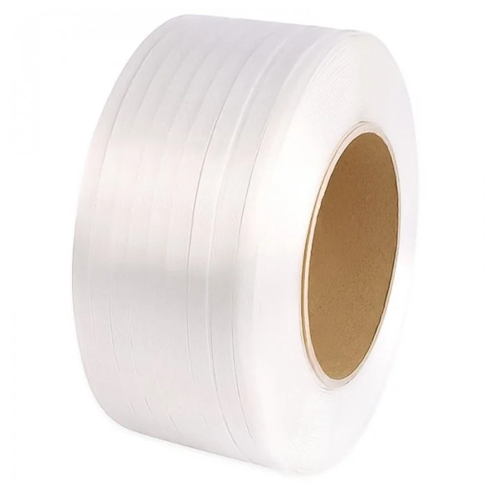 Banda Paletizare PP Lungime 4000 m, Latime 8 mm, Utilizare Automata, Grosime 0.50 mm, Culoare Alb, Diametru Tub 200 mm-Benzi ...