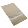 Pungi Kraft Cu Fereastra Si Inchidere Fermoar Latime 150 mm, Inaltime 255 mm, Volum 1500 ml, Burduf Inferior 2 x 40 mm, Burdu...