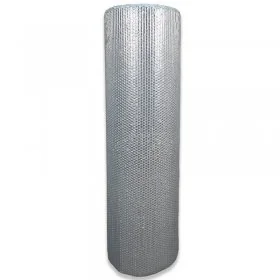 Folie Cu Bule Mici Aluminizata Latime 1000 mm, Lungime 50 m, Straturi 3, Grosime 60 my, Culoare Argintiu-Folie Cu Bule De Aer...