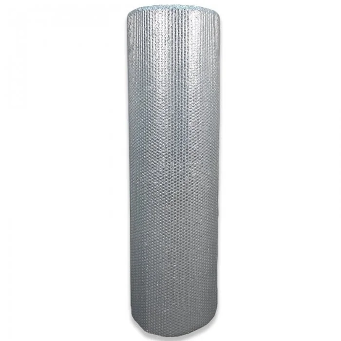 Folie Cu Bule Mici Aluminizata Latime 1200 mm, Lungime 34 m, Straturi 3, Grosime 80 my, Culoare Argintiu-Folie Cu Bule De Aer...